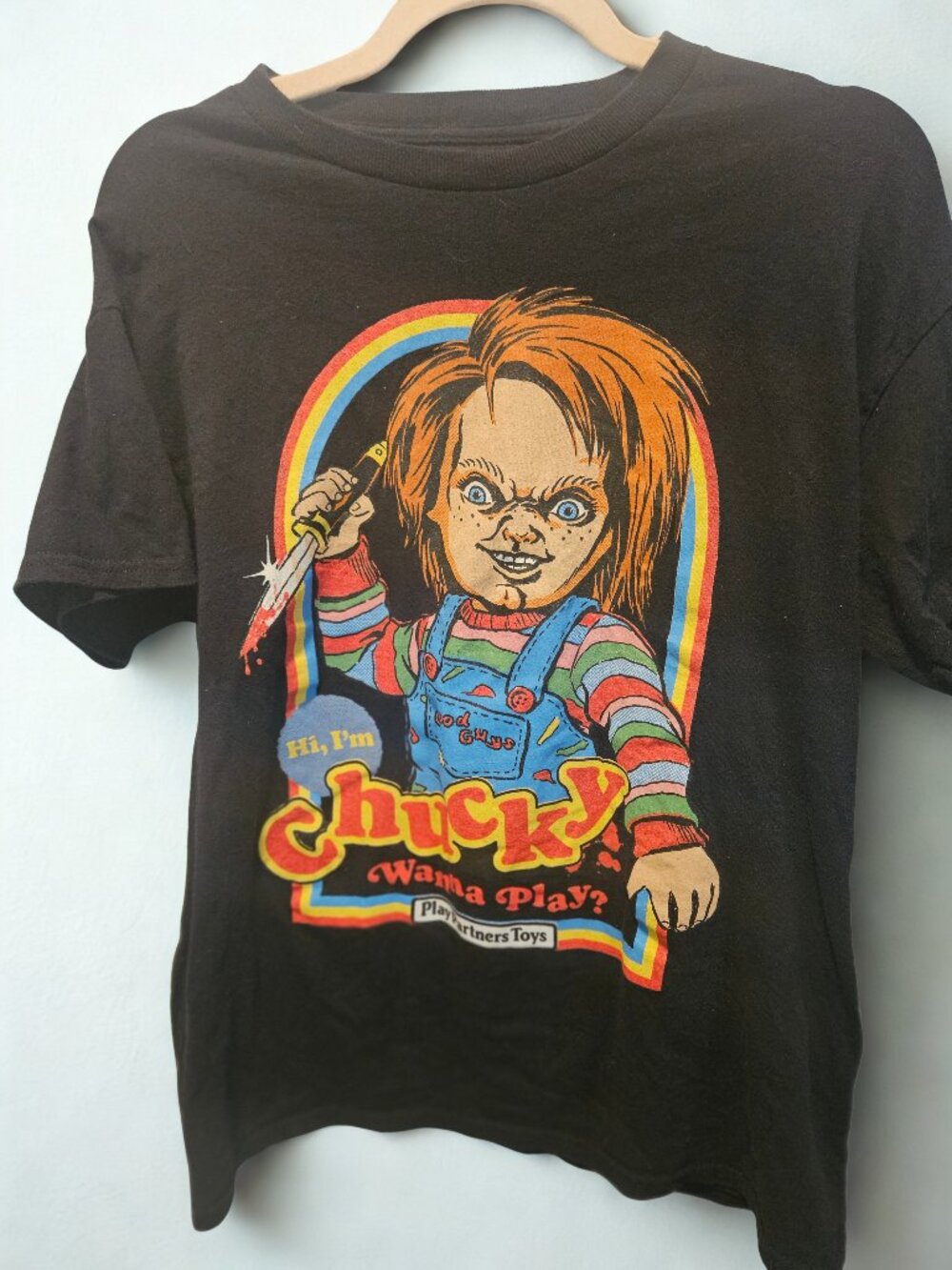 Chucky Child’s Play "Wanna Play?" Graphic Tee | Medium